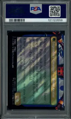 2025 MTG Final Fantasy Borderless Surge Foil #0526 Fang Fearless I'cie PSA 8 - Image 2
