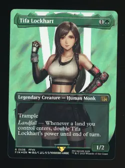 2025 MTG Final Fantasy Borderless Surge Foil #0536 Tifa Lockhart - Image 1