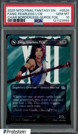 2025 MTG Final Fantasy Borderless Surge Foil #0526 Fang Fearless I'cie PSA 10 - Image 1