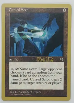 Cursed Scroll - MTG 1999 Mark Le Pine (TMP) World Championship Decks - Image 1