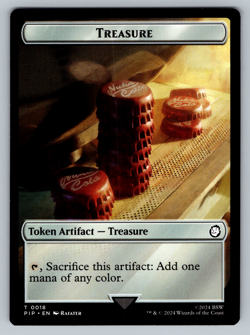 Energy Reserve H0021 / Treasure T 0018 - MTG Universes Beyond: Fallout (PIP) - Image 2