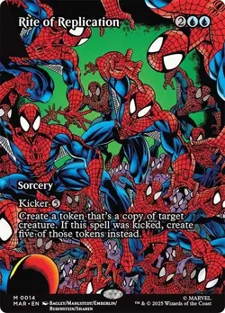 Rite of Replication Borderless Marvel's Spider-Man NM MTG - Image 1