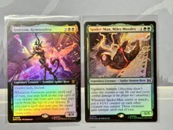 Marvel's Spider-Man: Miles Morales & Gwenom Lot Mythic Foil Extended Art NM - Image 1