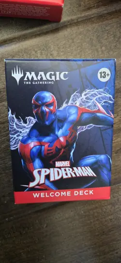 2025 SDCC COMIC CON MAGIC THE GATHERING MARVEL SPIDER-MAN WELCOME DECK BLUE SET - Image 1