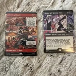 MTG Spiderman Maximum Carnage Black Cat Comic Art - Image 1