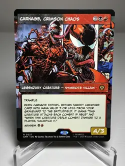 2025 MTG Carnage, Crimson Chaos (Borderless) Marvel's Spider-Man Regular finish - Image 1