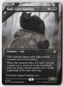MTG - Nine-Lives Familiar (Borderless) R Foundations 321 LP-NM - Image 1