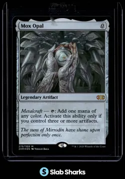 2020 MAGIC THE GATHERING DOUBLE MASTERS #275 MOX OPAL FOIL RARE - Image 1