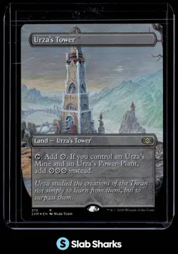 2020 MAGIC THE GATHERING DOUBLE MASTERS #372 URZA'S TOWER RARE FOIL - Image 1