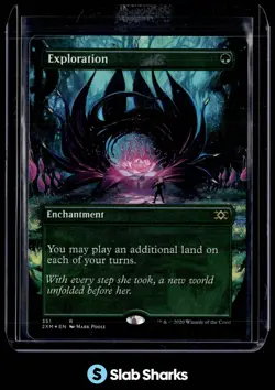 2020 MAGIC THE GATHERING DOUBLE MASTERS #351 EXPLORATION RARE HOLO - Image 1