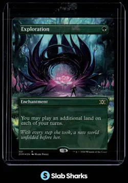 2020 MAGIC THE GATHERING DOUBLE MASTERS #351 EXPLORATION RARE HOLO - Image 1