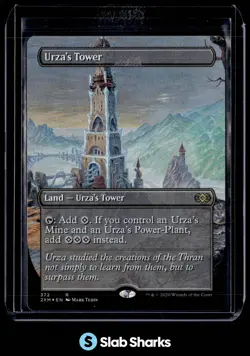 2020 MAGIC THE GATHERING DOUBLE MASTERS #372 URZA'S TOWER FOIL RARE - Image 1