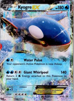 2015 Pokemon TCG Kyogre EX Black Star Promo XY41 Ultra Holo Promo Card **MINT** - Image 1