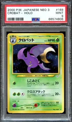 PSA 9 Crobat Neo 3 #169 Neo Revelation Japanese Pokemon Card MINT Holo - Image 1
