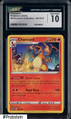 2025 Pokemon Mcdonald's Collection #001/015 Charizard CGC 10 GEM MINT - Image 1