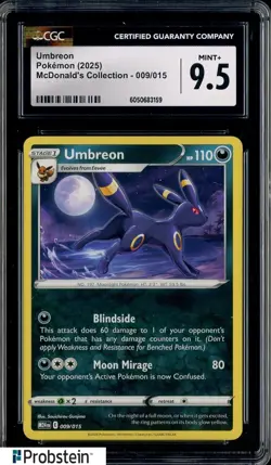 2025 Pokemon Mcdonald's Collection #009/015 Umbreon CGC 9.5 MINT+ - Image 1