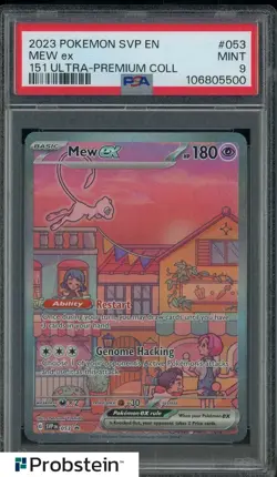 2023 Pokemon SVP EN 151 Ultra Premium Coll #053 Mew Ex PSA 9 MINT - Image 1