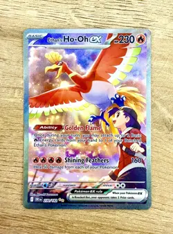 Ethans Ho-Oh EX 230/182 Pokemon TCG Destined Rivals Special Illustration Rare NM - Image 1