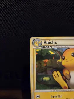 Pokemon TCG Raichu 10/123 Holo Rare HGSS Deck Exclusive 🌟CRACKED ICE🌟 2010 - Image 2