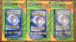 2014 Pokemon TCG Evolutions 3 Blister Packs - 6 total packs + EX Cards - Image 1