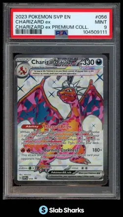 2023 POKEMON SV BLACK STAR PROMOS - SVP EN #056 CHARIZARD EX PREMIUM COLL PSA 9 - Image 1
