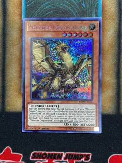 Yugioh Thunder Dragonhawk MP19-EN168 Secret Rare 1st Ed LP - Image 1