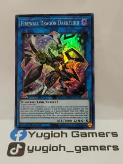 Yu-Gi-OH Firewall Dragon Darkfluid 1st Edition MP20-EN168 Super Light Played - Image 1