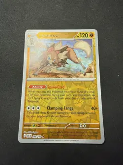 Pokemon Journey Together Lycanroc Reverse Holo Rare Card 085/159 - Image 1