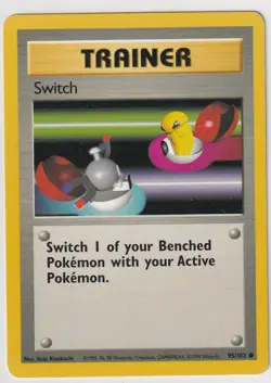 Pokemon Card Base Set No. 95/102 Switch English - Image 1