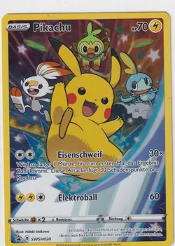 Pokemon Card Trading Card Promo No. SWSH020 Pikachu German - Image 1