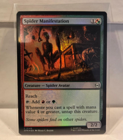 MTG Universes Beyond: Spider-man Spider Manifestation Foil 0148 MINT Holo Card - Image 1