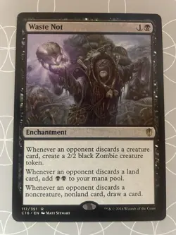 Waste Not - Commander 2016 English MTG NM Rare - Image 1