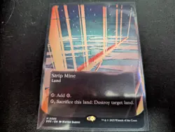 MTG Magic the Gathering Strip Mine Borderless EOS! - Image 1