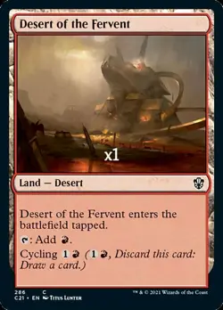 MTG Commander 2021 C21 Desert of the Fervent MINT - Image 1