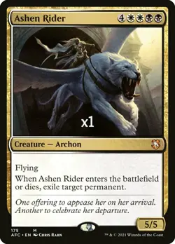 MTG Commander: Adventures in the Forgotten Realms AFC Ashen Rider MINT - Image 1