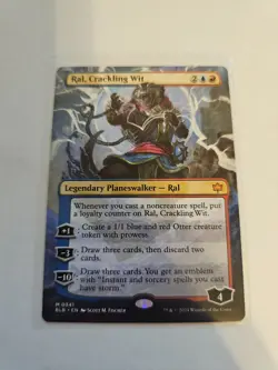 Ral, Crackling Wit Borderless MTG BLB LP - Image 1