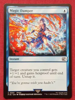 Magic The Gathering FINAL FANTASY MAGIC DAMPER blue card MTG - Image 1