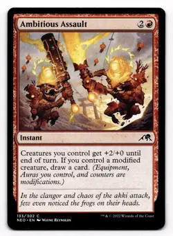 Ambitious Assault - NM MTG NEO - Kamigawa: Neon Dynasty 133/302 - Image 1