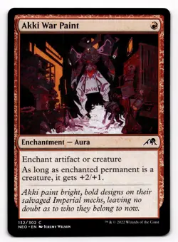 Akki War Paint - NM MTG NEO - Kamigawa: Neon Dynasty 132/302 - Image 1