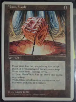 Mana Vault - 4th Edition 1995 - Vintage MTG Artifact - Rare - LP - Image 1