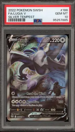 Pokemon Lugia V Silver Tempest Full Alt Art #186 PSA 10 Gem Mint - Image 1