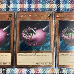 Yugioh - Needle Worm (Platinum) RA04-EN112 Quarter Century Stampede 1st Ed NM X3 - Image 3