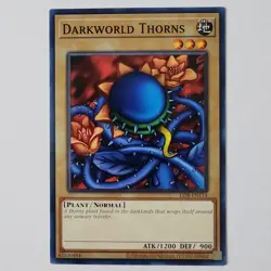 Darkworld Thorns - LOB-EN114 - NM - Common - Unlimited - Yugioh - 25th - Image 1