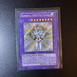 YUGIOH ELEMENTAL HERO THE SHINING PRC1-ENV01 SECRET LIMITED ED NM - Image 1