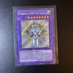 YUGIOH ELEMENTAL HERO THE SHINING PRC1-ENV01 SECRET LIMITED ED NM - Image 2
