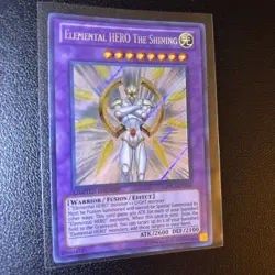 YUGIOH ELEMENTAL HERO THE SHINING PRC1-ENV01 SECRET LIMITED ED NM - Image 3