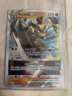 Pokemon TCG KLEAVOR V STAR SWSH249 Black Star Promo Card - NM - Image 1