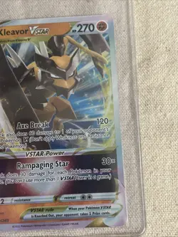 Pokemon TCG KLEAVOR V STAR SWSH249 Black Star Promo Card - NM - Image 3