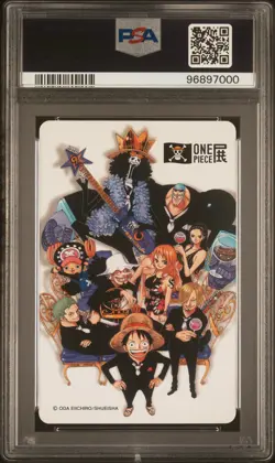 2015 ONE PIECE WANTED POSTER PLAYING CARDS 4 OF DIAMONDS SOGEKING PSA 10 - Image 2