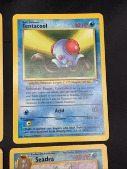 Vintage Pokemon Card Lot Rare Holo Vaporeon 12/64 1999 WOTC Jungle, Fossil LP/HP - Image 4